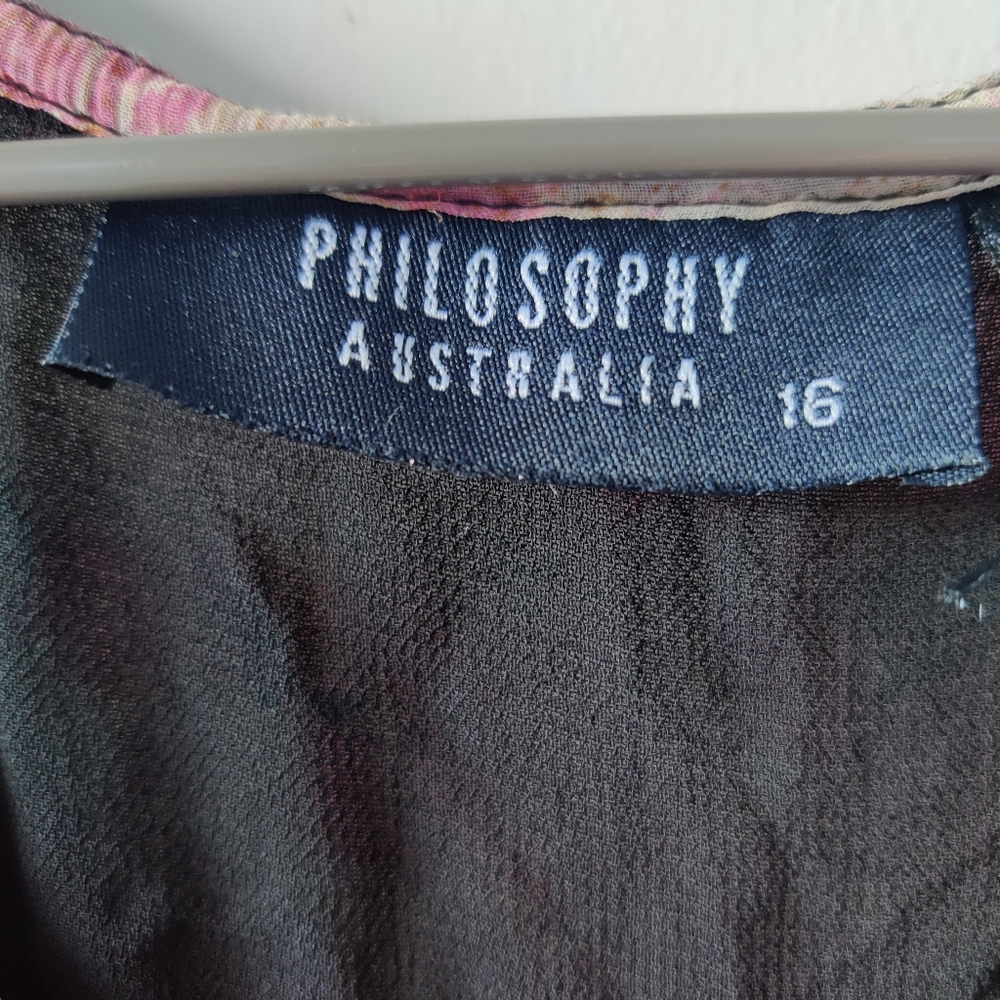 PHILOSOPHY|| MULTICOLOURED TIE DIE PRINT TOP SIZE 16 - Picture 5 of 9